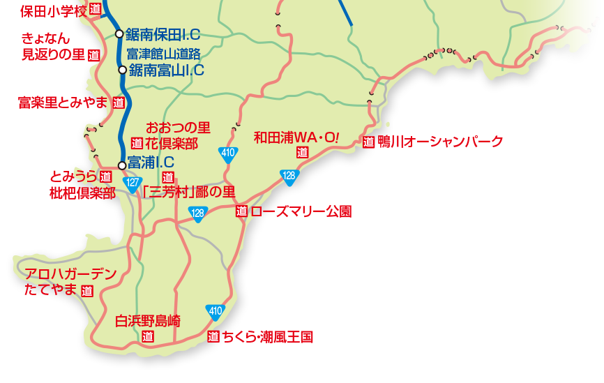 Map of Michi no Eki