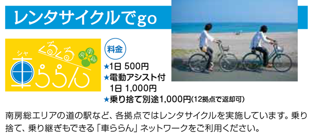 レンタサイクルでgo