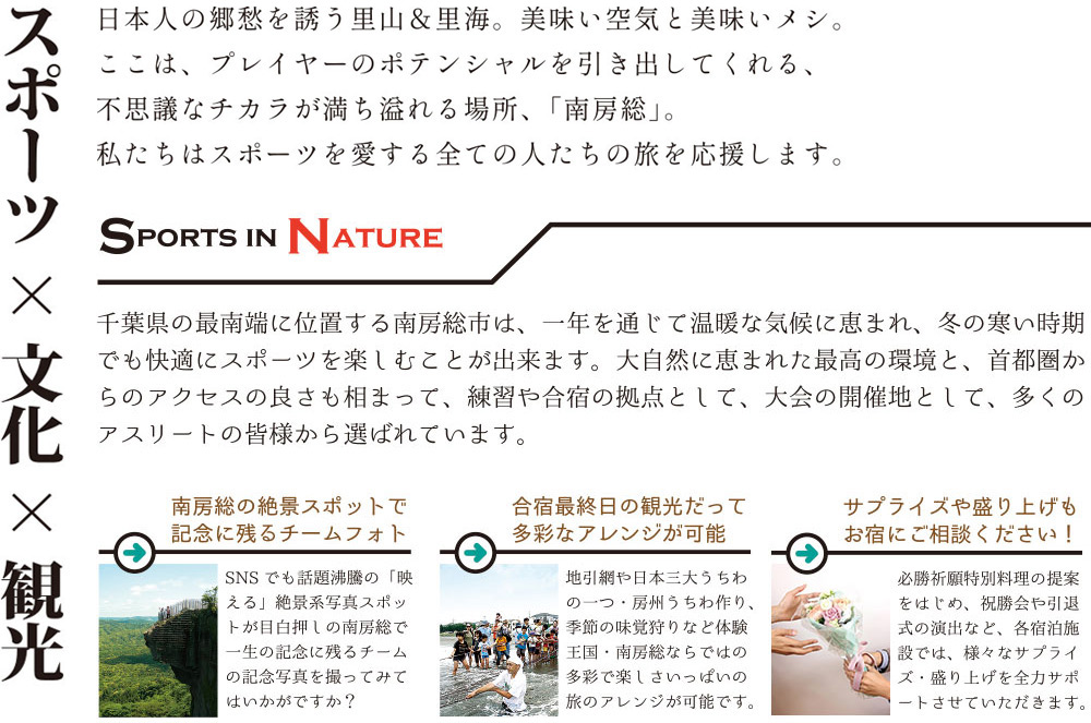 プレイヤーのポテンシャルを引き出してくれる、不思議なチカラが満ち溢れる場所「南房総」