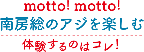 南房総のアジを楽しむ