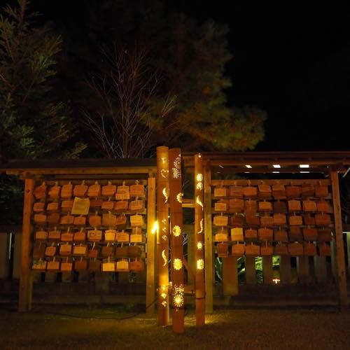 高家神社ライトアップ