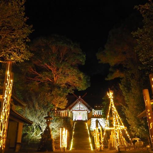 高家神社ライトアップ