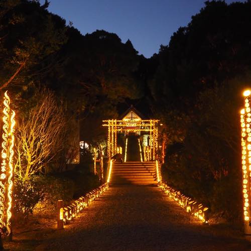 高家神社ライトアップ