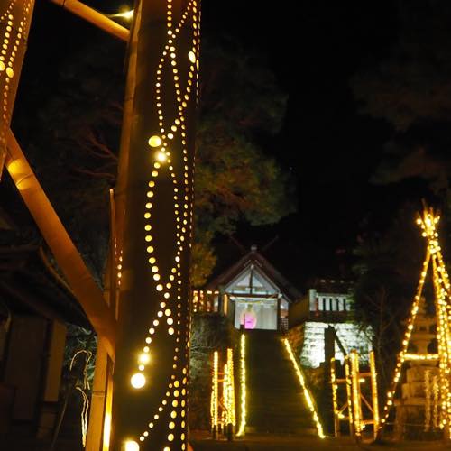 高家神社ライトアップ