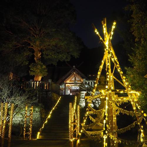 高家神社ライトアップ